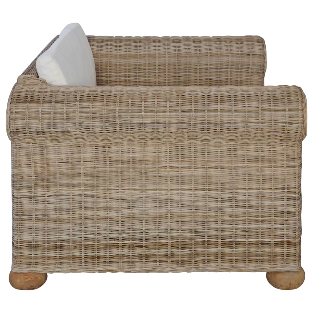 Set de canapele cu perne, 2 piese, ratan natural GartenMobel Dekor
