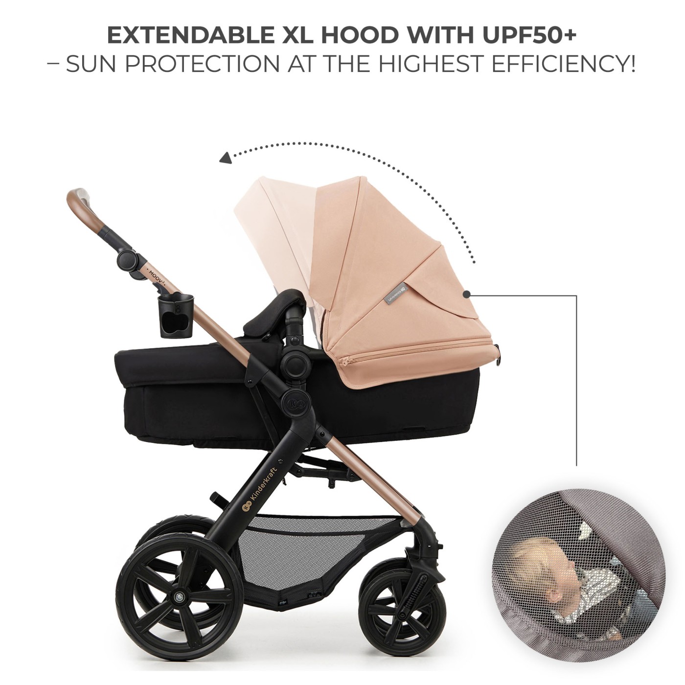 CARUCIOR MULTIFUNCTIONAL KINDERKRAFT MOOV 2 EVA 4IN1 SAND BEIGE SuperHeroes ToysZone