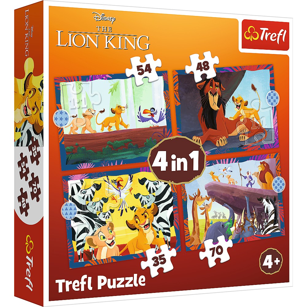 PUZZLE TREFL 4IN1 DISNEY REGELE LEU SuperHeroes ToysZone