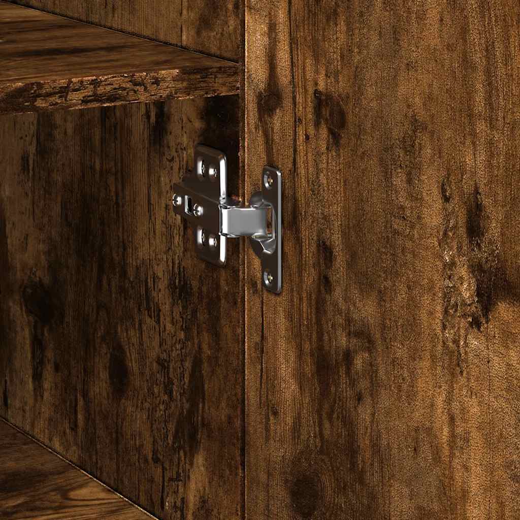 Dulap de depozitare slim, stejar fumuriu, 50x42,5x225 cm, lemn GartenMobel Dekor