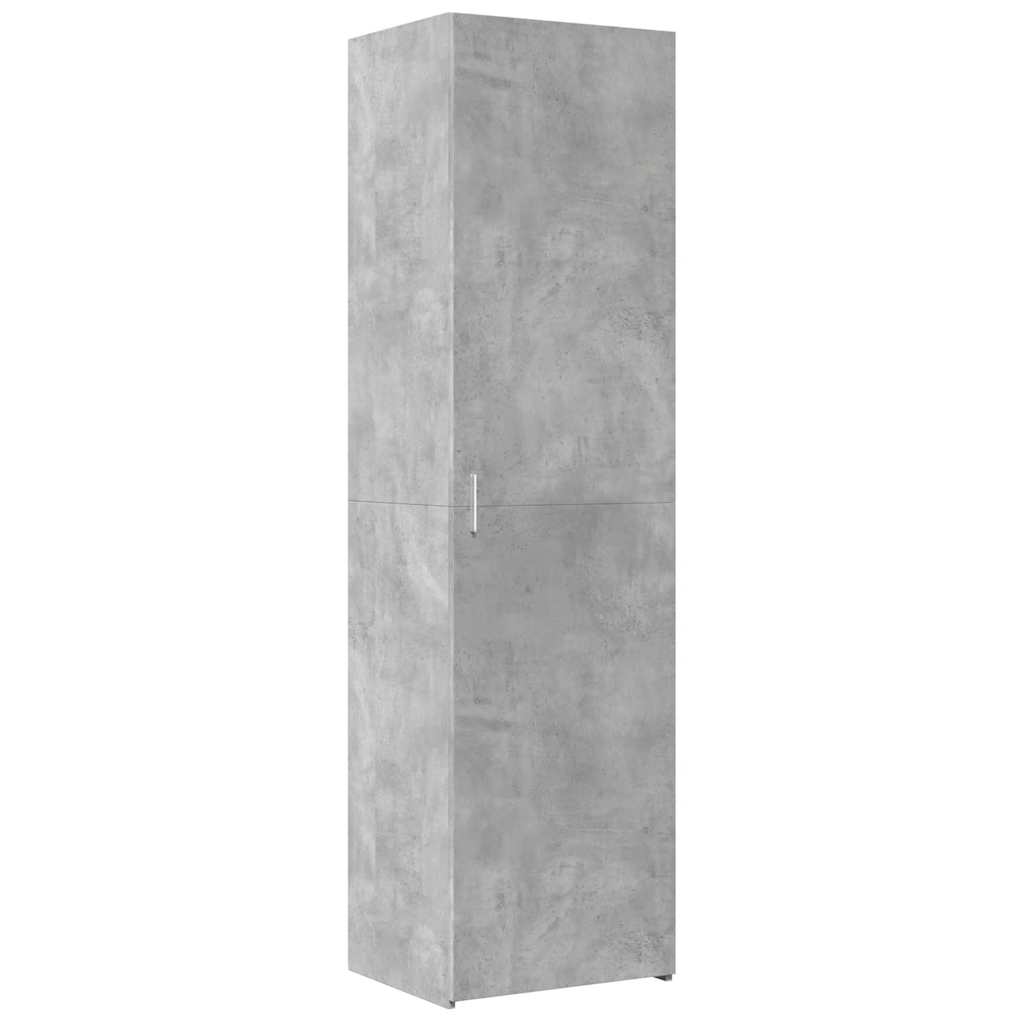 Dulap depozitare slim gri beton 50x42,5x225 cm lemn prelucrat GartenMobel Dekor