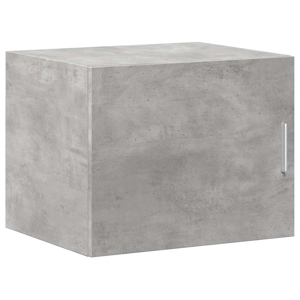 Dulap depozitare slim gri beton 50x42,5x225 cm lemn prelucrat GartenMobel Dekor