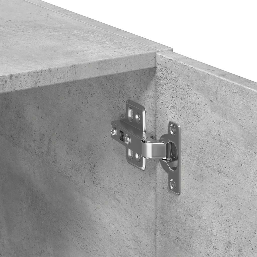 Dulap depozitare slim gri beton 50x42,5x225 cm lemn prelucrat GartenMobel Dekor