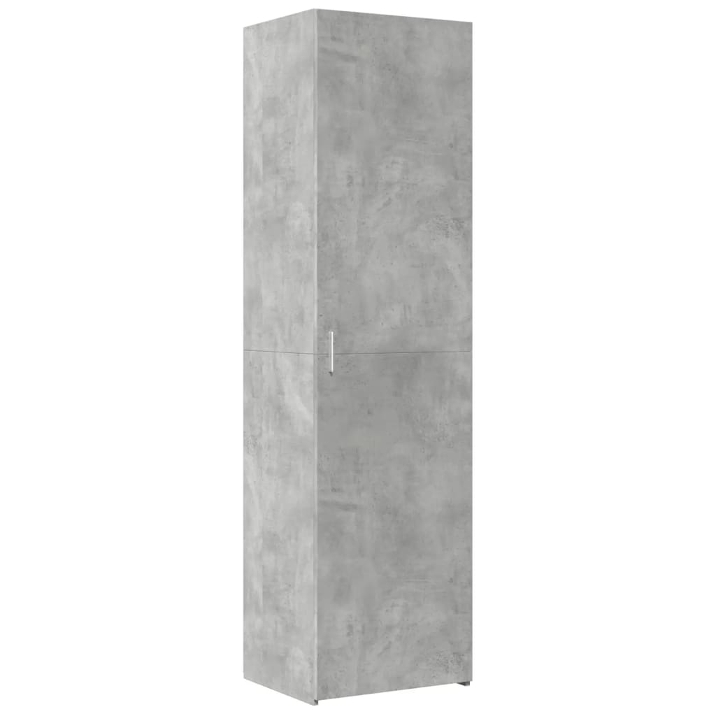 Dulap înalt, gri beton, 50x42,5x185 cm, lemn prelucrat GartenMobel Dekor