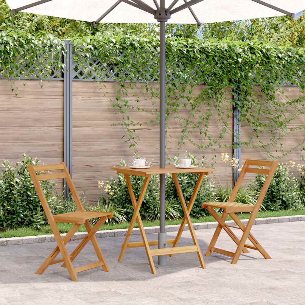 Masă de grădină pliabilă, 60 x 60 x 75 cm, lemn masiv acacia GartenMobel Dekor