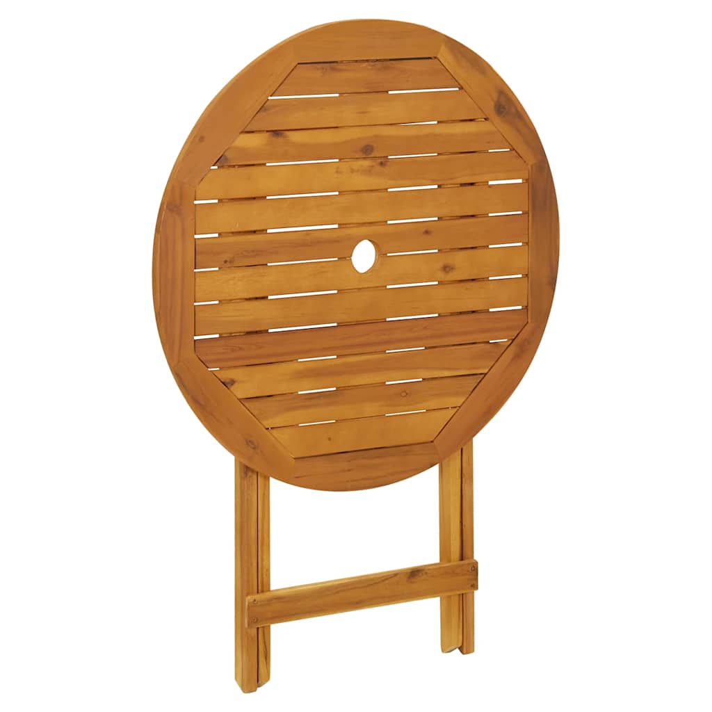 Masă de grădină pliabilă, 70 cm, lemn masiv de acacia GartenMobel Dekor