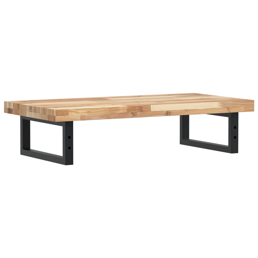 Raft pentru lavoar montat pe perete, oțel și lemn masiv acacia GartenMobel Dekor