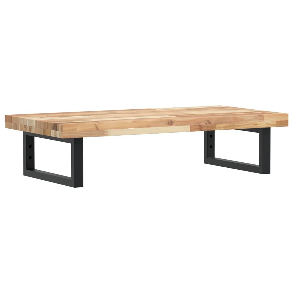 Raft pentru lavoar montat pe perete, oțel și lemn masiv acacia GartenMobel Dekor