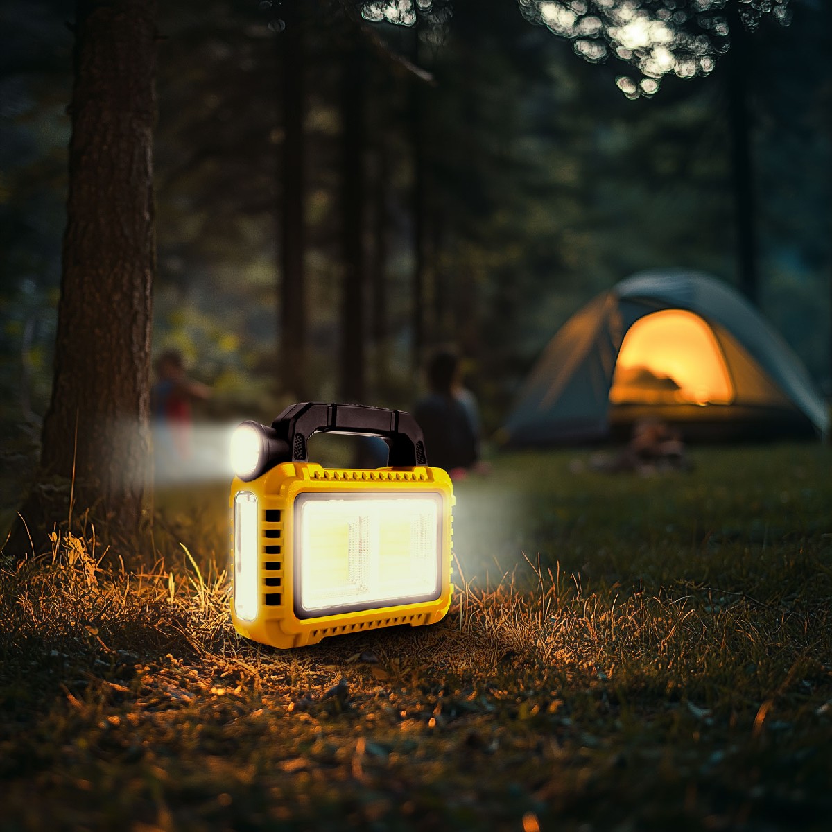 Lampă multifuncțională de mână cu panou solar, USB-C, 6 moduri de iluminare, 8 LED-uri, 3600 mAh Best CarHome