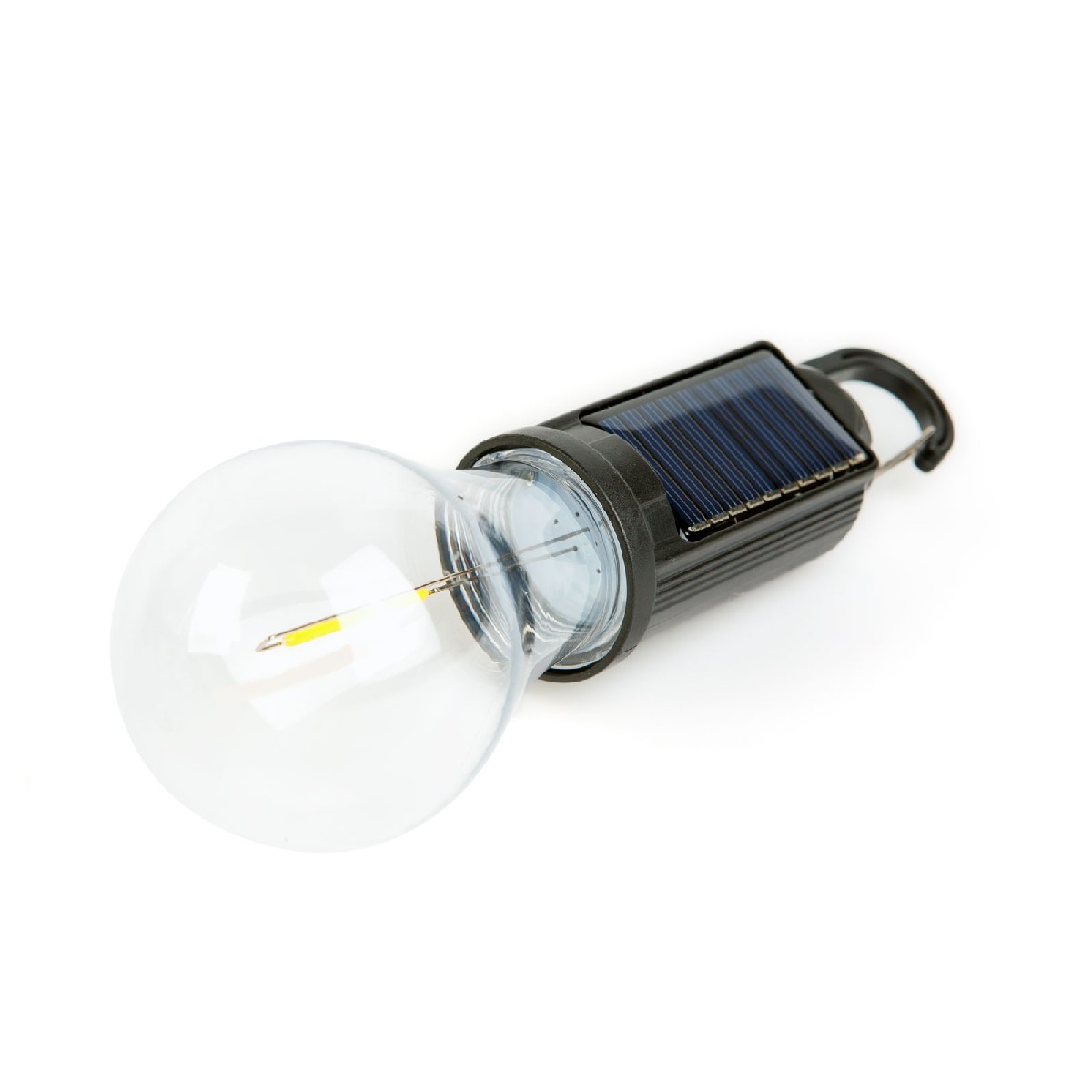 Lampa solară suspendată, formă bec, USB-C, 100 lumeni, 400 mAh Best CarHome