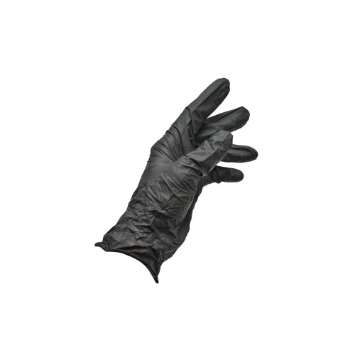 Manusi din nitril negre nepudrate cu textura aderenta pe degete, 100 bucati Cod: DISTT87 / DISTT86 / DISTT85 Automotive TrustedCars