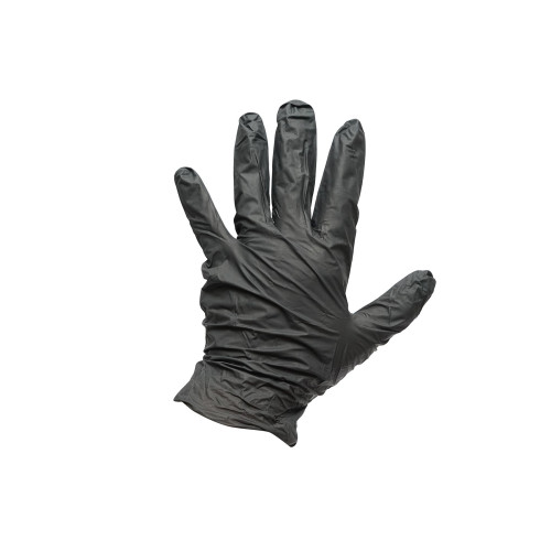 Manusi din nitril negre nepudrate cu textura aderenta pe degete, 100 bucati Cod: DISTT87 / DISTT86 / DISTT85 Automotive TrustedCars