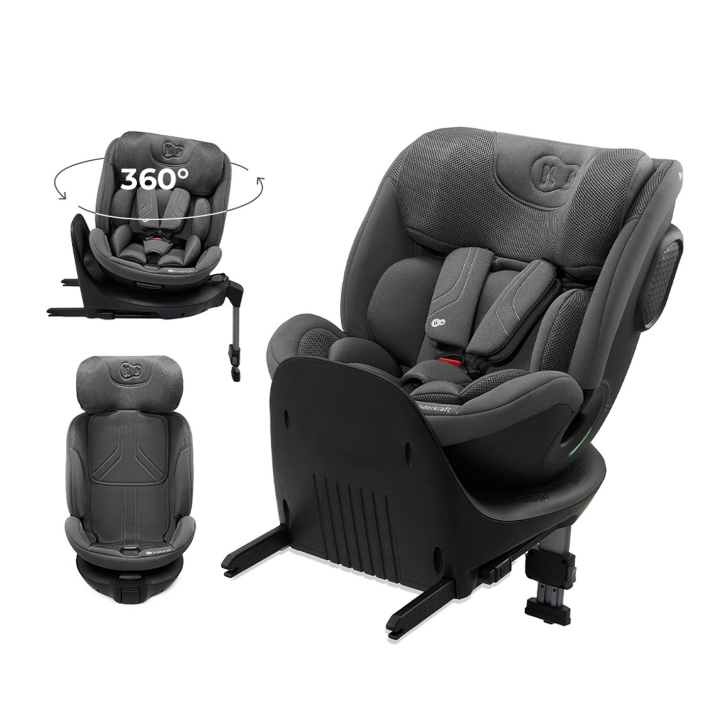 SCAUN AUTO KINDERKRAFT XRIDER 2 I-SIZE 40-150 CM GREY SuperHeroes ToysZone