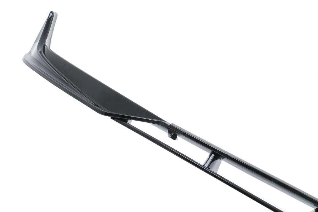 Pachet Exterior Complet de Extensii Tesla Model 3 (2017-up) Prelungire Bara Fata cu Difuzor de aer si Eleron Negru Lucios Performance AutoTuning