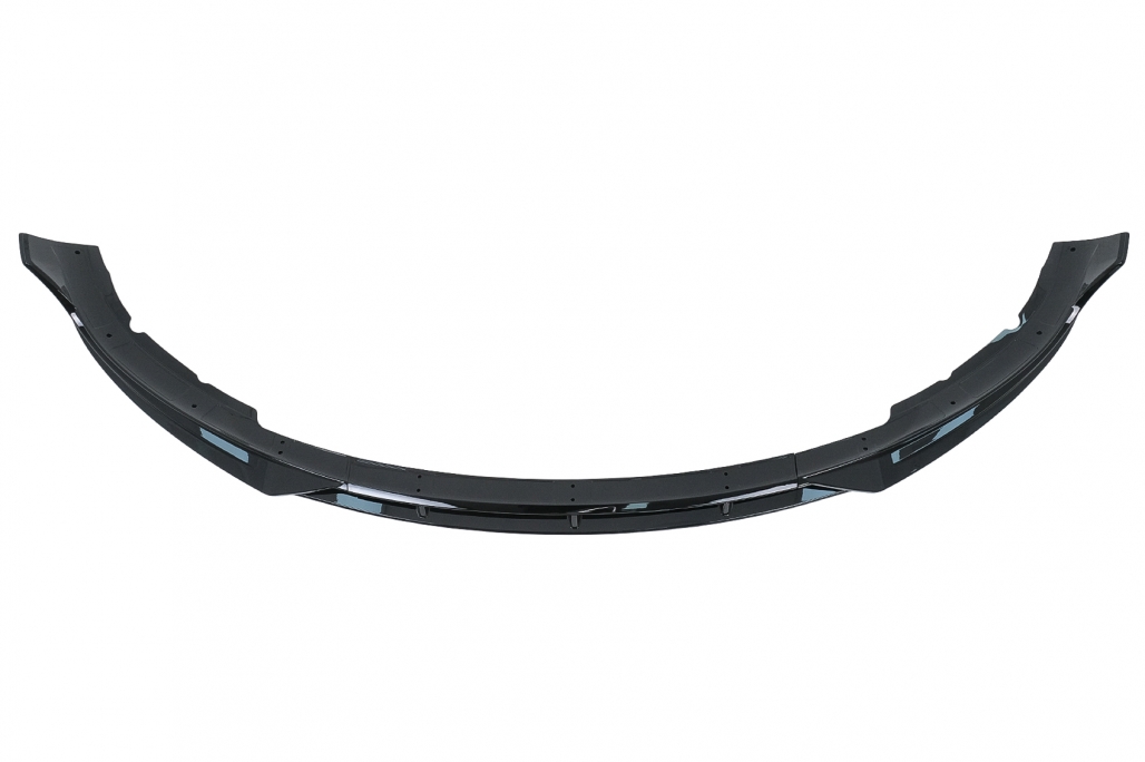 Pachet Exterior Complet de Extensii Tesla Model 3 (2017-up) Prelungire Bara Fata cu Difuzor de aer si Eleron Negru Lucios Performance AutoTuning