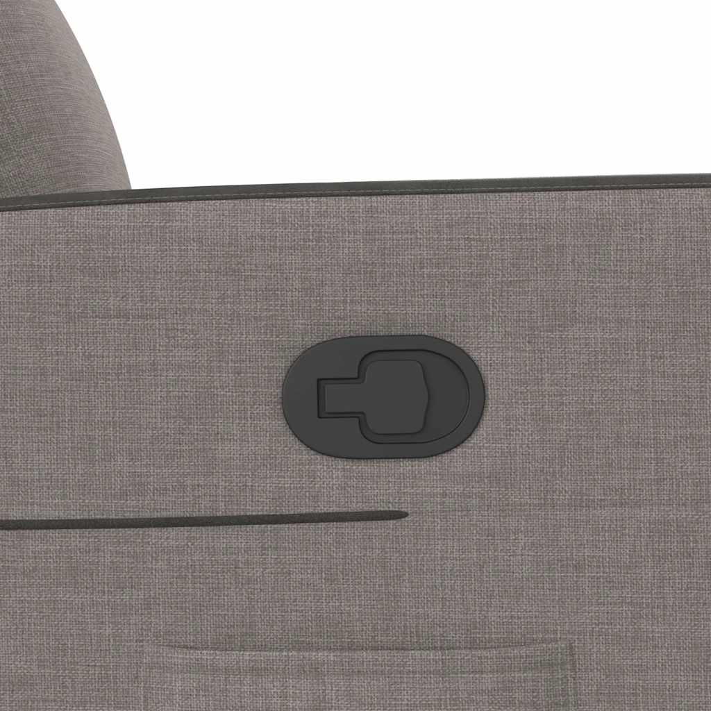 Fotoliu rabatabil cu ridicare pe verticală, gri taupe, textil GartenMobel Dekor