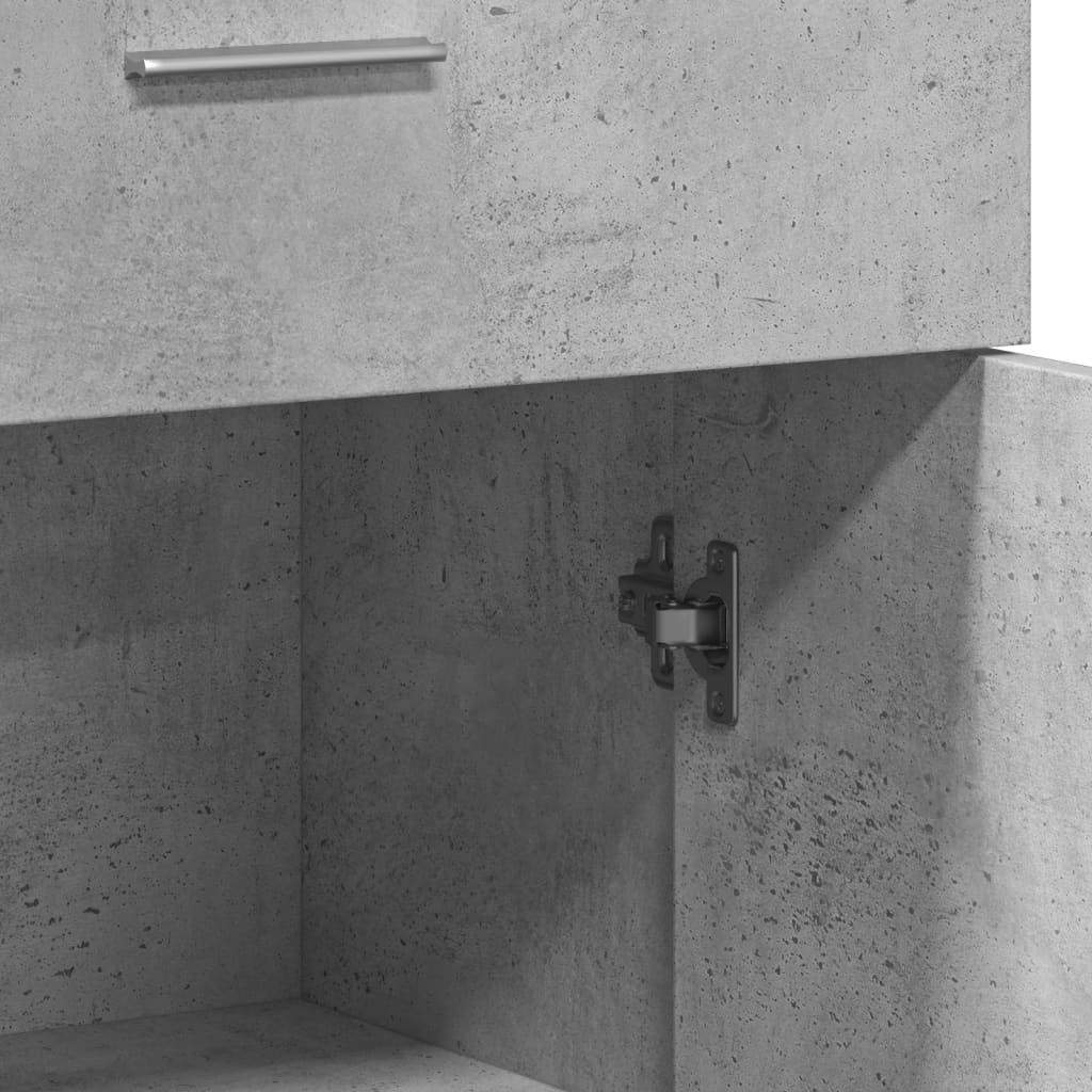 Comode, 2 buc., gri beton, 60x30x84 cm, lemn compozit GartenMobel Dekor