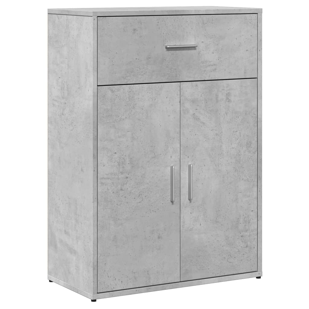 Comode, 2 buc., gri beton, 60x30x84 cm, lemn compozit GartenMobel Dekor