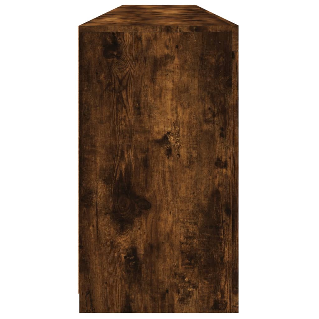 Dulap cu lumini LED, stejar fumuriu, 202x37x67 cm GartenMobel Dekor