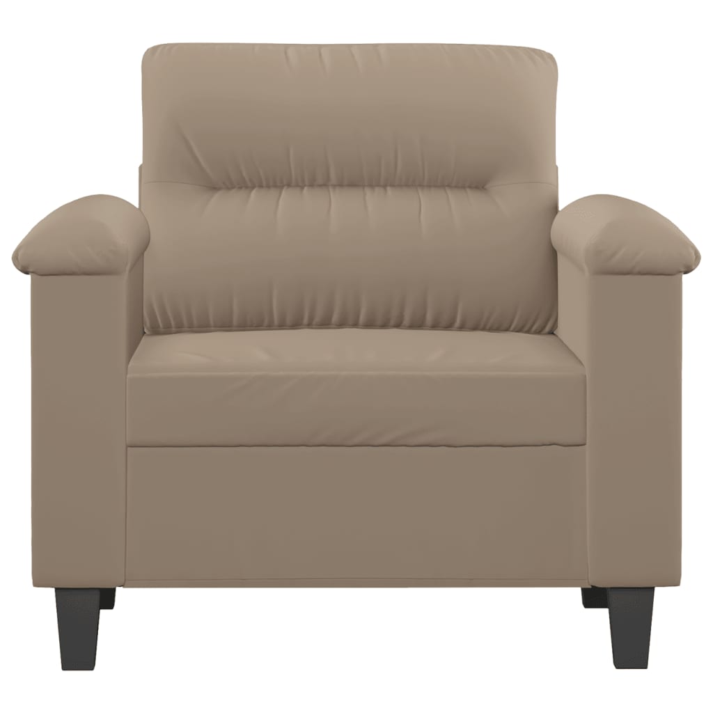 Fotoliu canapea, gri taupe, 60 cm, textil microfibră GartenMobel Dekor