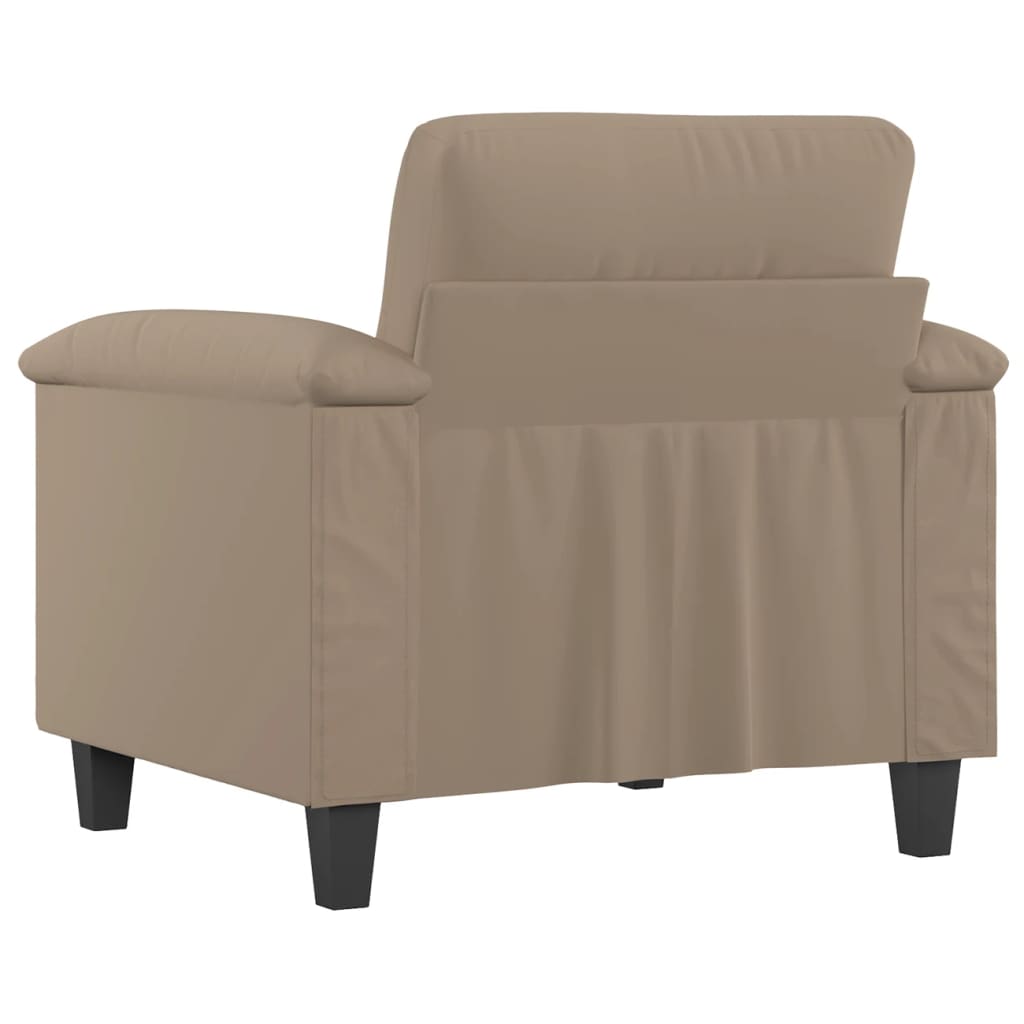 Fotoliu canapea, gri taupe, 60 cm, textil microfibră GartenMobel Dekor