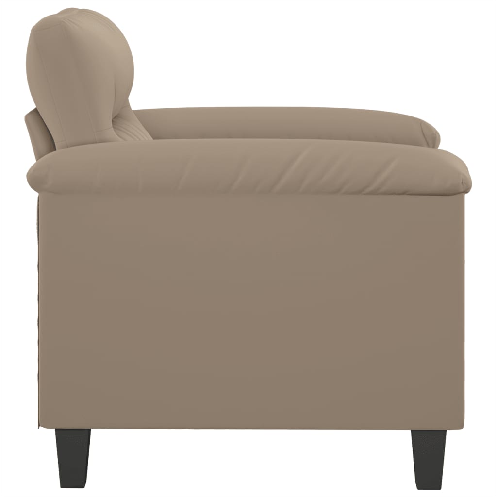 Fotoliu canapea, gri taupe, 60 cm, textil microfibră GartenMobel Dekor