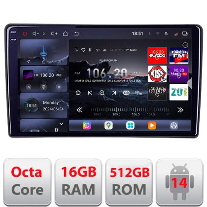 Navigatie Alfa Romeo Giulietta 2014-2020 Qled 2K Octa Core 16+512 LTE 4G DSP Wifi 5Ghz android auto carplay radio gps internet kit-giulietta-facelift+EDT-E809-2K CarStore Technology
