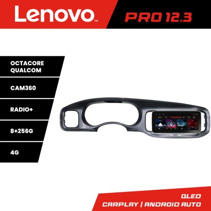 Navigatie Dodge Charger 2011-2014 Lenovo Qled 12.3 inch Octa Core 8+256 360 DSP ADAS carplay android auto radio internet kit-charger+PRO-12.3-8+256 CarStore Technology