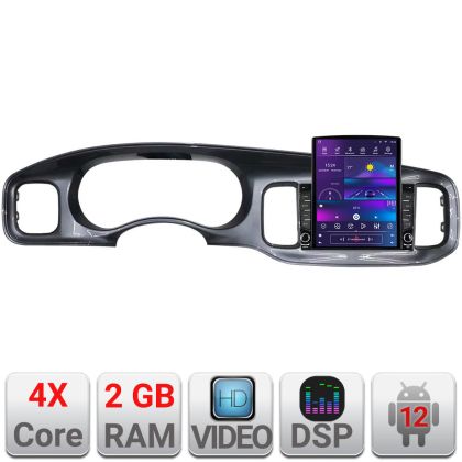 Navigatie Dodge Charger 2011-2014  dedicata Android radio gps internet quad core 2+32 ecran vertical 9.7