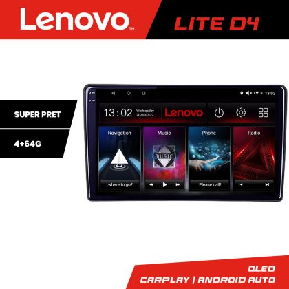 Navigatie Ford Focus C-max S-max Galaxy Mondeo unitati ovale Lenovo QLED 1K 4+64 WIFI 5Ghz carplay android auto Android kit-ford-oval+EDT-LITE-D4-9-4+64 CarStore Technology