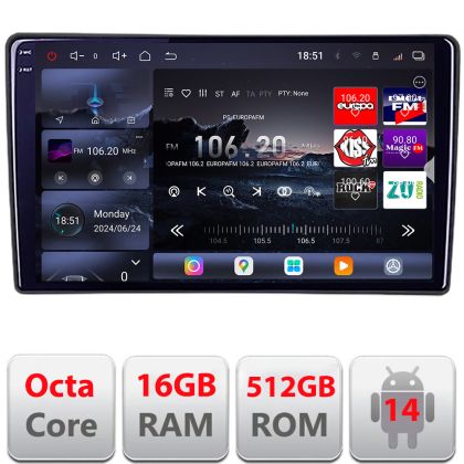 Navigatie Ford Focus C-max S-max Galaxy Mondeo unitati ovale Qled 2K Octa Core 16+512 LTE 4G DSP Wifi 5Ghz android auto carplay radio gps internet kit-ford-oval+EDT-E809-2K CarStore Technology