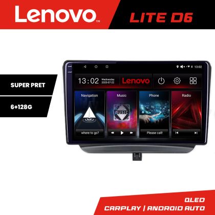 Navigatie Ford Turneo Courier Transit Courier 2014-2021 Lenovo QLED Octa core 6+128 DSP Wifi 5Ghz Android radio gps internet kit-turneo+LITE-9-6+128 CarStore Technology