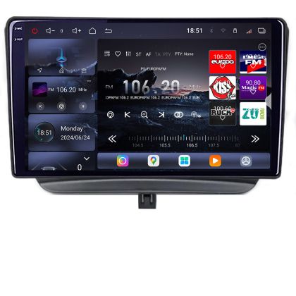 Navigatie Ford Turneo Courier Transit Courier 2014-2021 Qled 2K Octa Core 16+512 LTE 4G DSP Wifi 5Ghz android auto carplay radio gps internet kit-turneo+EDT-E809-2K CarStore Technology
