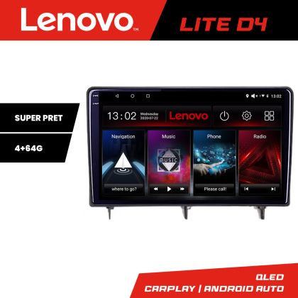 Navigatie Honda Civic 2022- Lenovo QLED 1K 4+64 WIFI 5Ghz carplay android auto Android kit-civic2022+EDT-LITE-D4-10-4+64 CarStore Technology