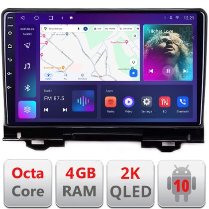 Navigatie Honda HR-V 2022- QLED 2K Octa core 4+32 DSP 360 Optic FHD internet gps radio carplay android auto kit-hr-v2022+EDT-E410-2K CarStore Technology