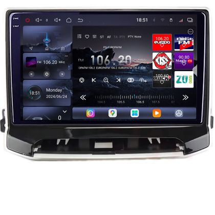 Navigatie Jeep Compass 2021- Qled 2K Octa Core 16+512 LTE 4G DSP Wifi 5Ghz android auto carplay radio gps internet kit-compass2021+EDT-E810-2K CarStore Technology