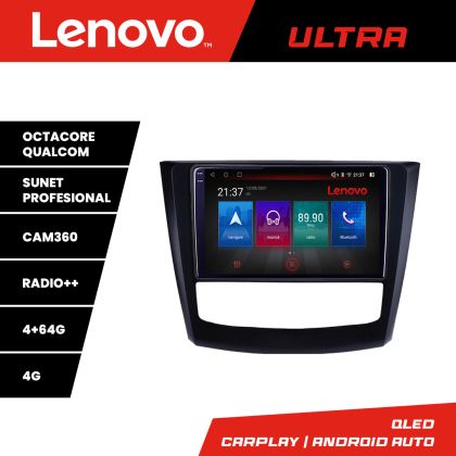 Navigatie Renault Kadjar facelift 2019-2022 Qled 1K Octa Core 4+64 LTE 4G DSP Wifi 5Ghz HDMI android auto carplay radio gps internet kit-9030-facelift+ULTRA-10-4+64 CarStore Technology