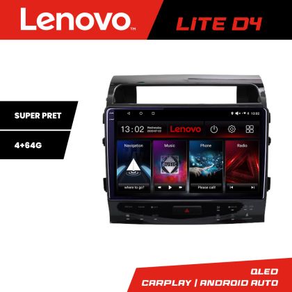 Navigatie Toyota Land Cruiser V8 L200 2009-2020 Lenovo QLED 1K 4+64 WIFI 5Ghz carplay android auto Android kit-381-type-b+EDT-LITE-D4-10-4+64 CarStore Technology