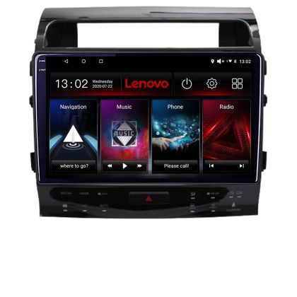 Navigatie Toyota Land Cruiser V8 L200 2009-2020 Lenovo QLED Octa core 6+128 DSP Wifi 5Ghz Android radio gps internet kit-381-type-b+LITE-10-6+128 CarStore Technology