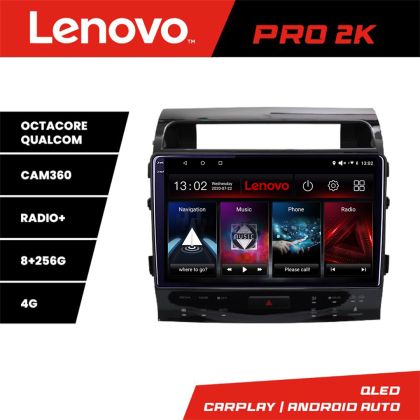 Navigatie Toyota Land Cruiser V8 L200 2009-2020 Lenovo Qled 2K Octa Core 8+256 360 DSP carplay android auto radio gps internet kit-381-type-b+PRO-2K-10-8+256 CarStore Technology