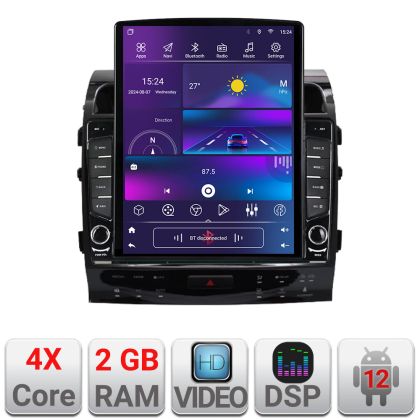 Navigatie Toyota Land Cruiser V8 L200 2009-2020 dedicata Android radio gps internet quad core 2+32 ecran vertical 9.7