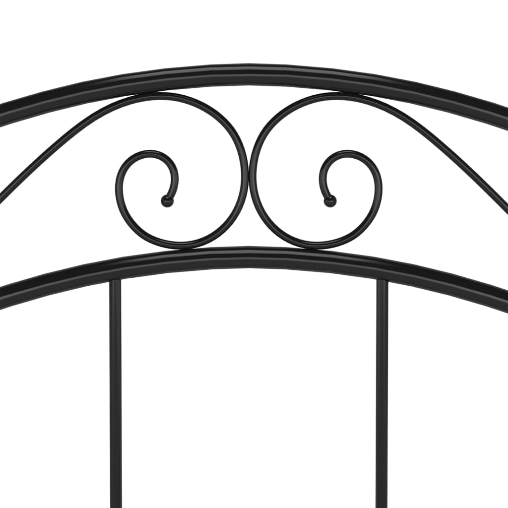 Cadru de pat, negru, 90 x 200 cm, metal GartenMobel Dekor