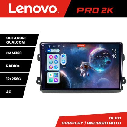 Navigatie Fiat Ducato 2021- Lenovo Qled 2K Octa Core 12+256 360 DSP ADAS carplay android auto radio internet KIT-ducato2024+PRO-2K-9-12+256 CarStore Technology