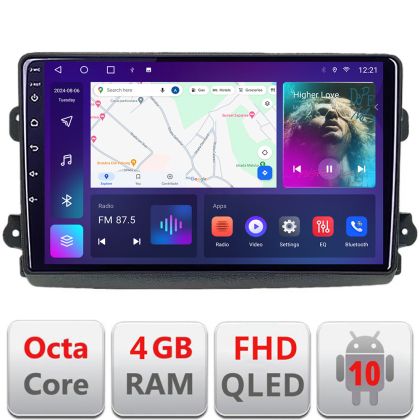 Navigatie Fiat Ducato 2021- dedicata Android QLED octa core 4+64 4G DSP FHD carplay android auto radio gps internet Android KIT-ducato2024+EDT-E309v3 CarStore Technology