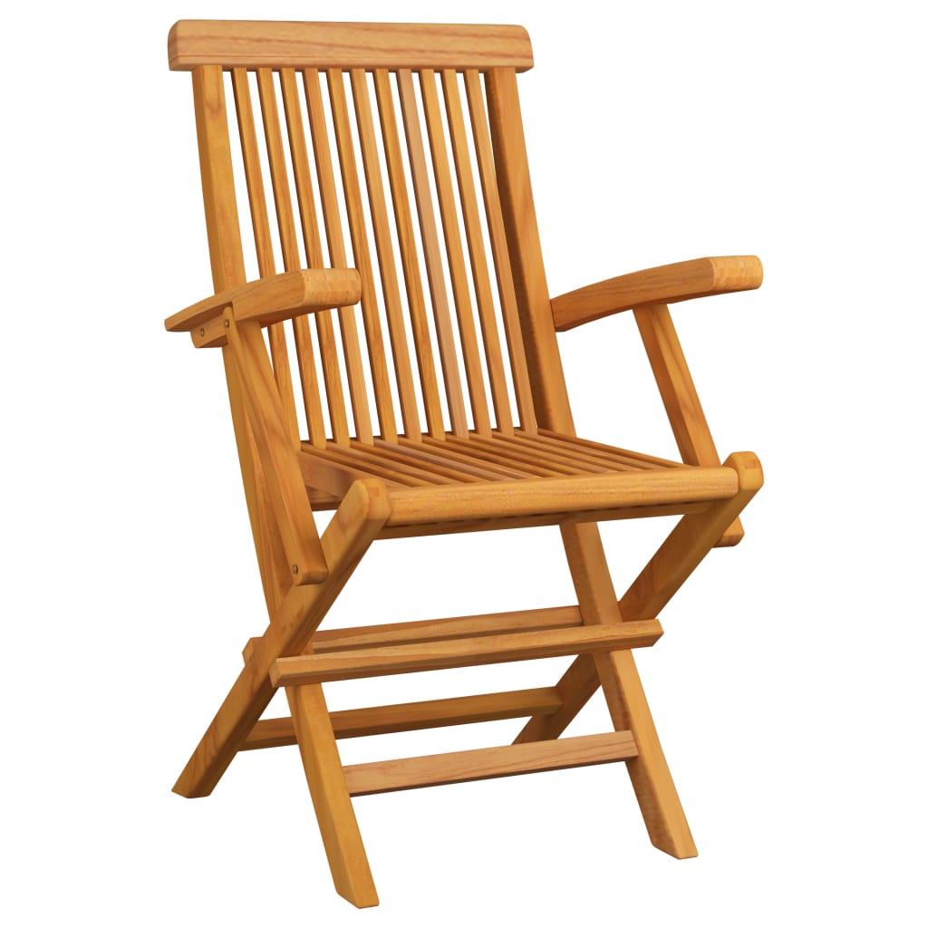 Set mobilier de exterior pliabil, 5 piese, lemn masiv de tec GartenMobel Dekor