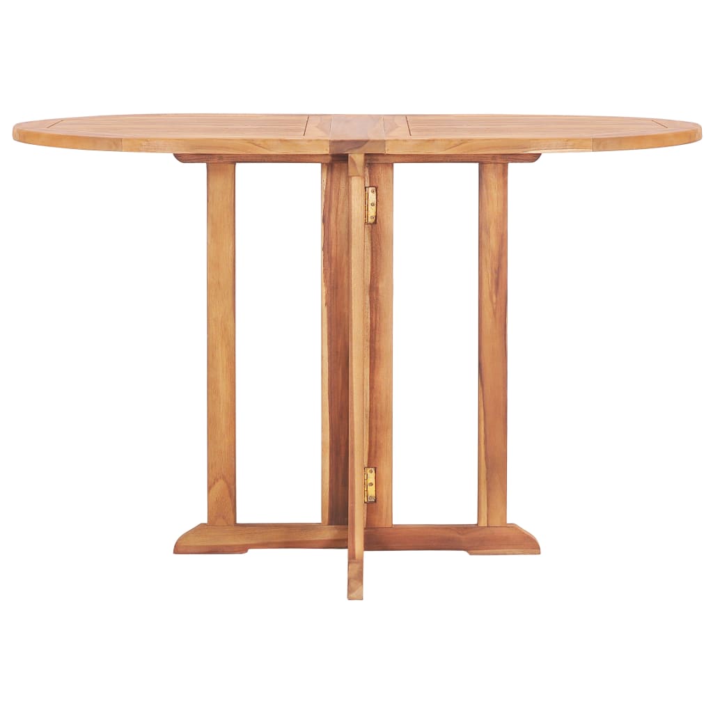 Set mobilier de exterior pliabil, 5 piese, lemn masiv de tec GartenMobel Dekor