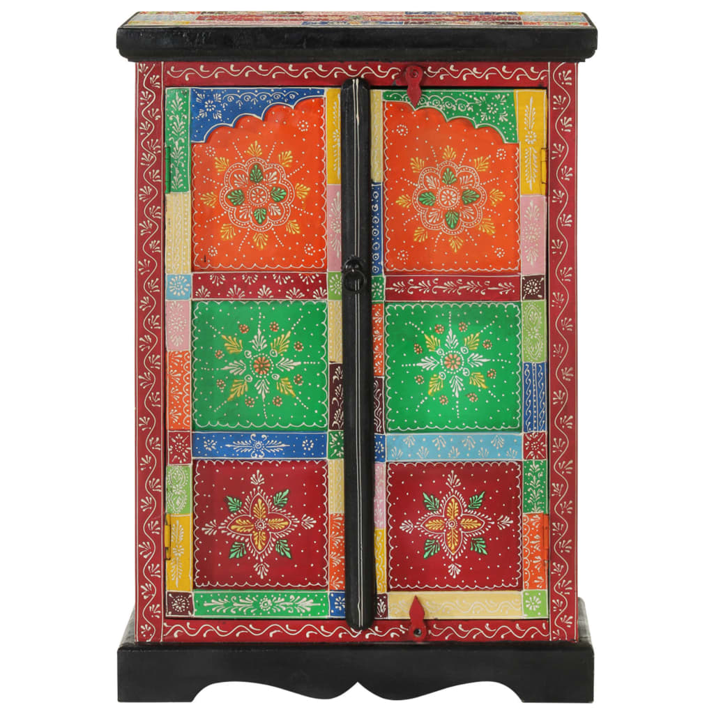 Dulap pictată manual cu uși 53x30x75 cm, lemn masiv de mango GartenMobel Dekor