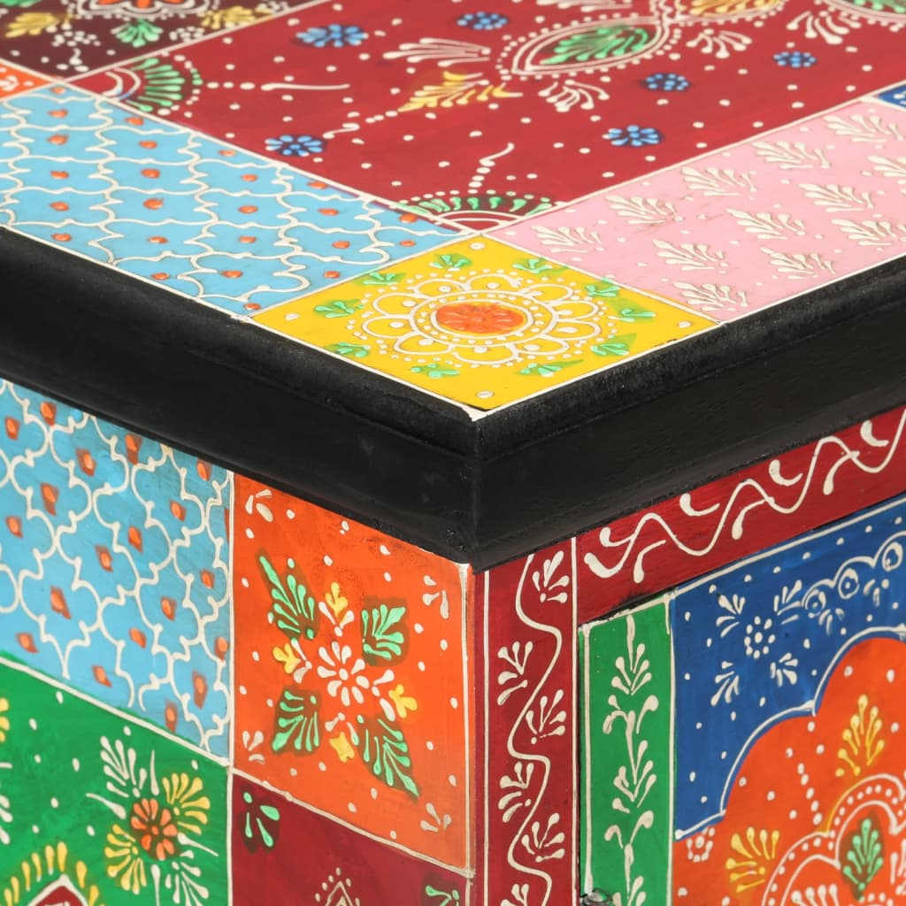 Dulap pictată manual cu uși 53x30x75 cm, lemn masiv de mango GartenMobel Dekor