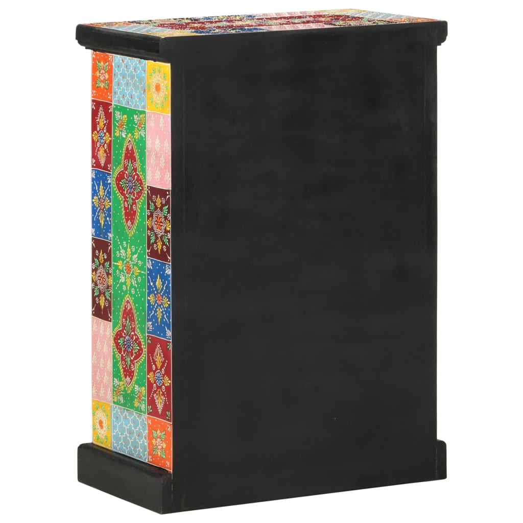 Dulap pictată manual cu uși 53x30x75 cm, lemn masiv de mango GartenMobel Dekor