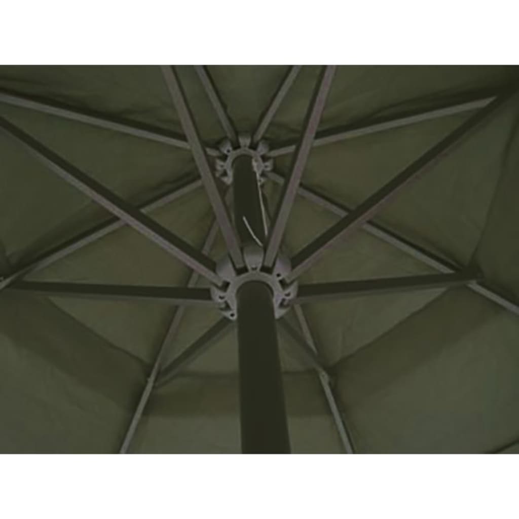 Umbrelă de soare de grădină din aluminiu, bază portabilă, verde GartenMobel Dekor